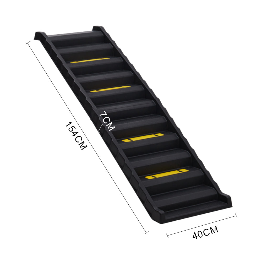 Tieker Folding Pet Car Ladder Portable Pet Dog Stair Ramp Non-slip Medium-sized Dog Car Stairs