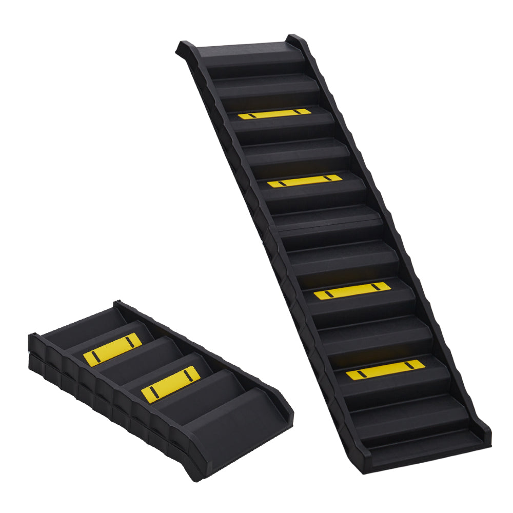 Tieker Folding Pet Car Ladder Portable Pet Dog Stair Ramp Non-slip Medium-sized Dog Car Stairs
