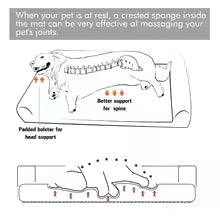 Dog Bed Extra Large Orthopedic Pet Mattress Couch Sleeping Bed Cushion with Removable Washable Cover Soft Sponge Foam
